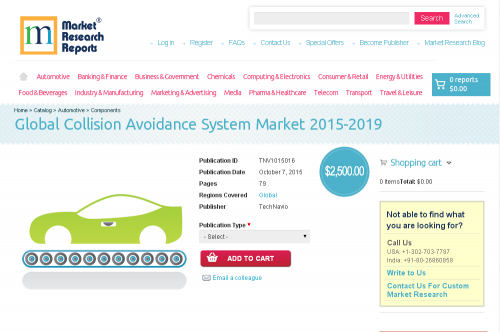 Global Collision Avoidance System Market 2015-2019'
