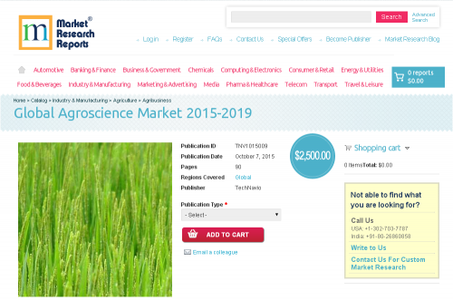 Global Agroscience Market 2015-2019'