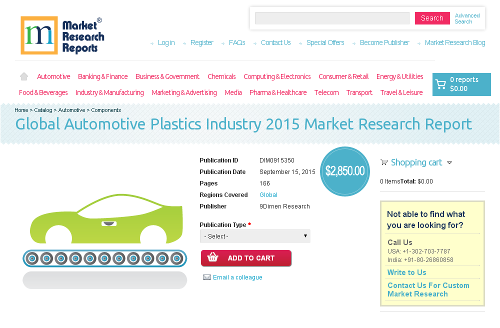 Global Automotive Plastics Industry 2015'