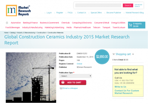 Global Construction Ceramics Industry 2015'