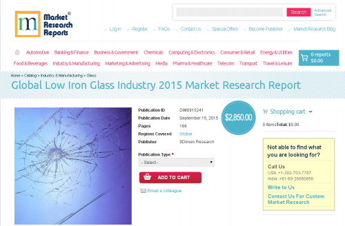 Global Low Iron Glass Industry 2015'
