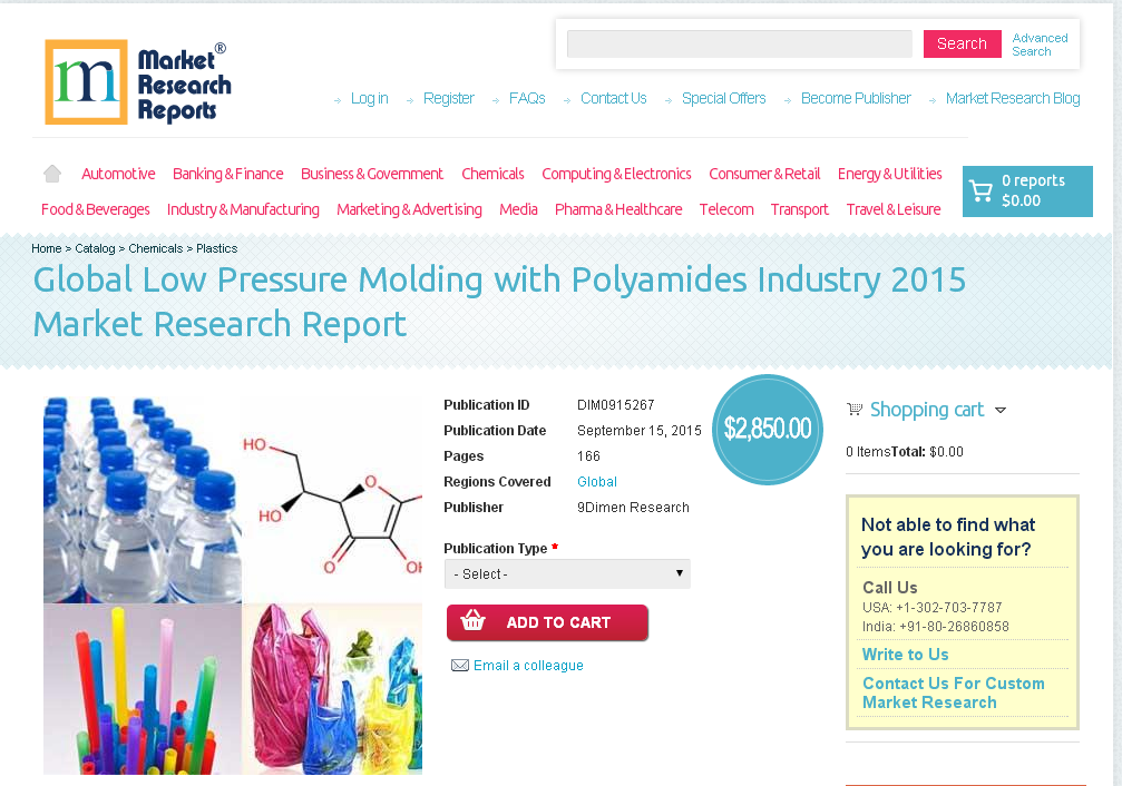 Global Low Pressure Molding with Polyamides Industry 2015