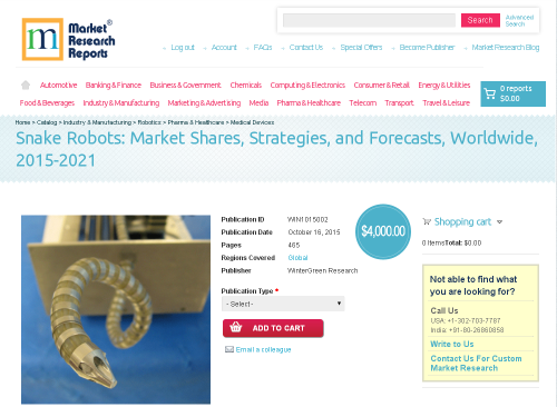 Snake Robots: Market Shares, Strategies, and Forecasts'