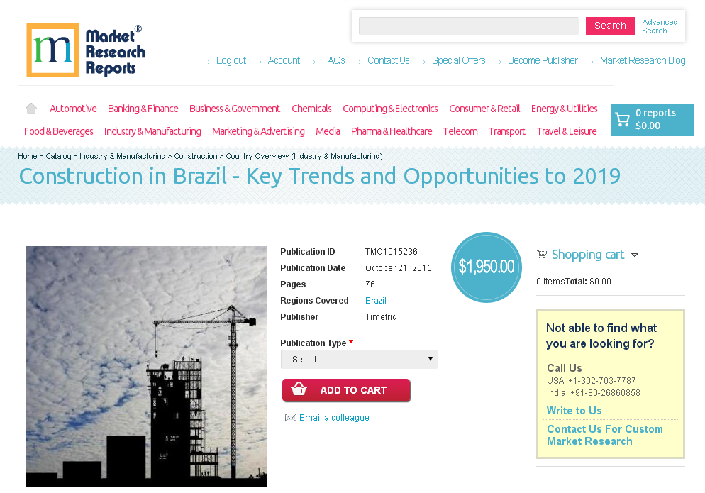 Construction in Brazil - Key Trends and Opportunities'