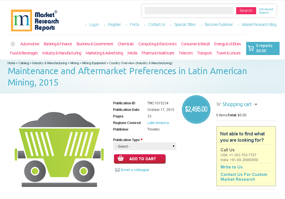 Maintenance and Aftermarket Preferences in Latin American'