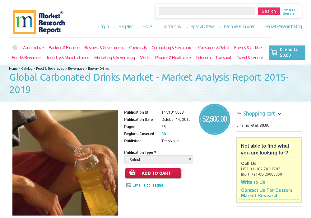 Global Carbonated Drinks Market - Market Analysis Report'