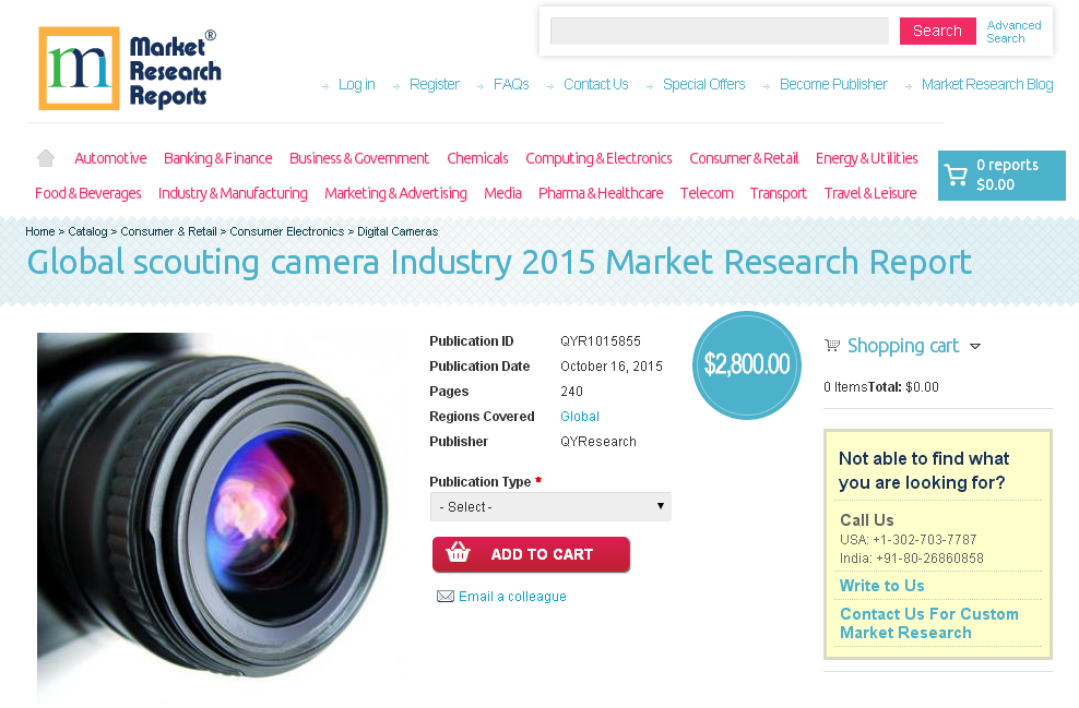 Global scouting camera Industry 2015'