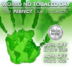 Discount of Safe Cig on World No Tobacco Day'