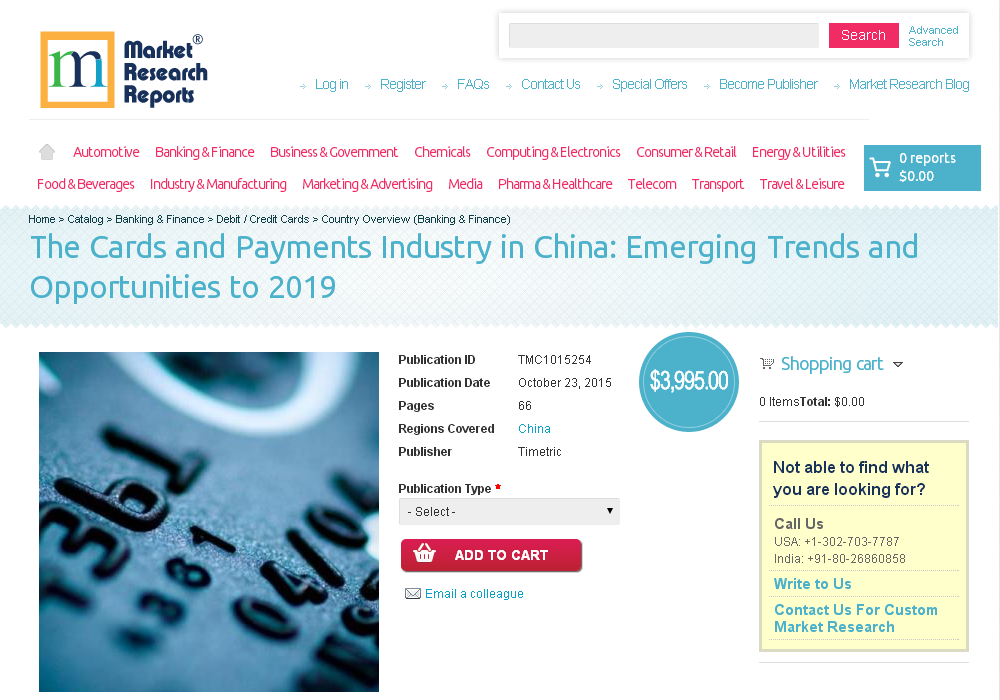 The Cards and Payments Industry in China'