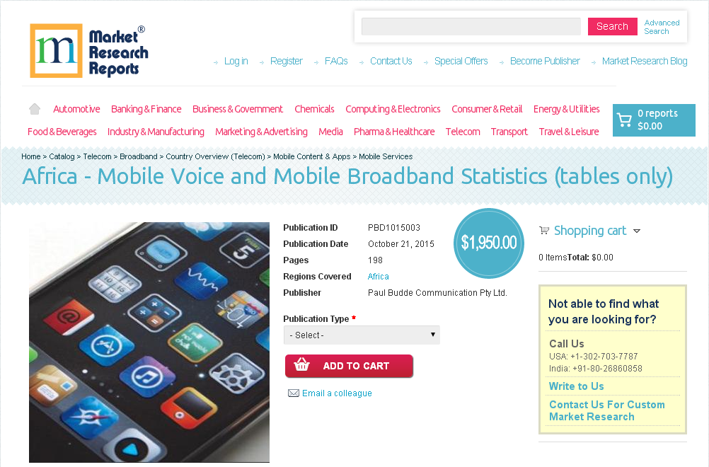 Africa - Mobile Voice and Mobile Broadband Statistics'