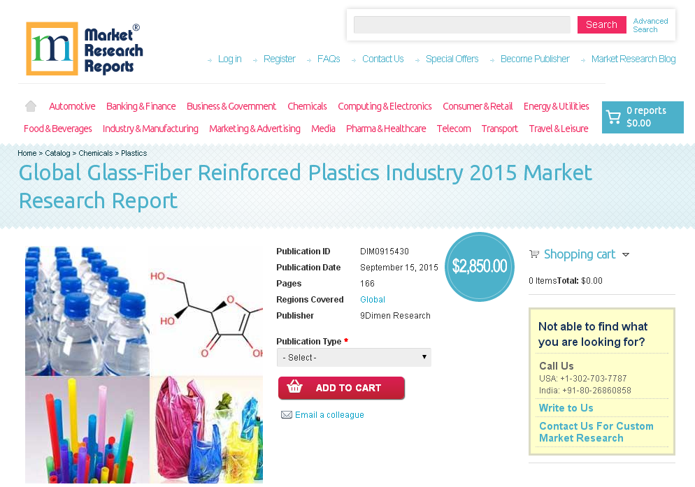 Global Glass-Fiber Reinforced Plastics Industry 2015'