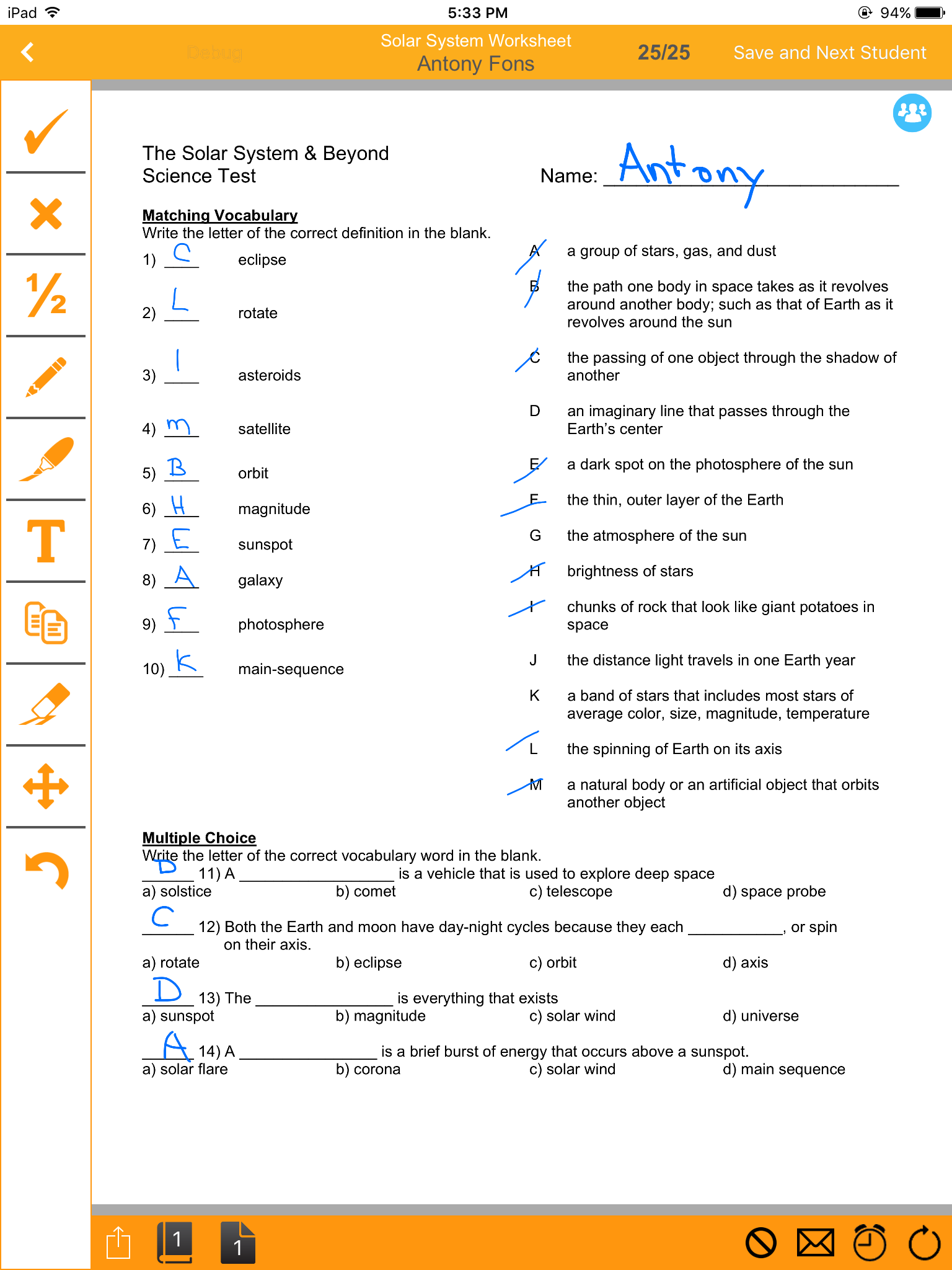 CanaryGrading's easy-to-use UI