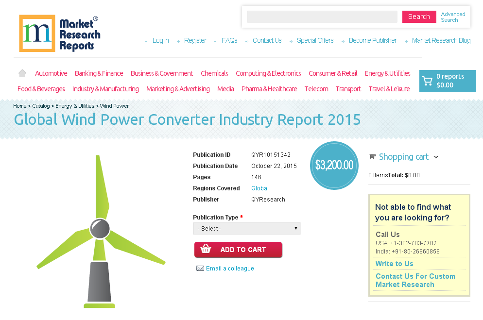 Global Wind Power Converter Industry Report 2015'