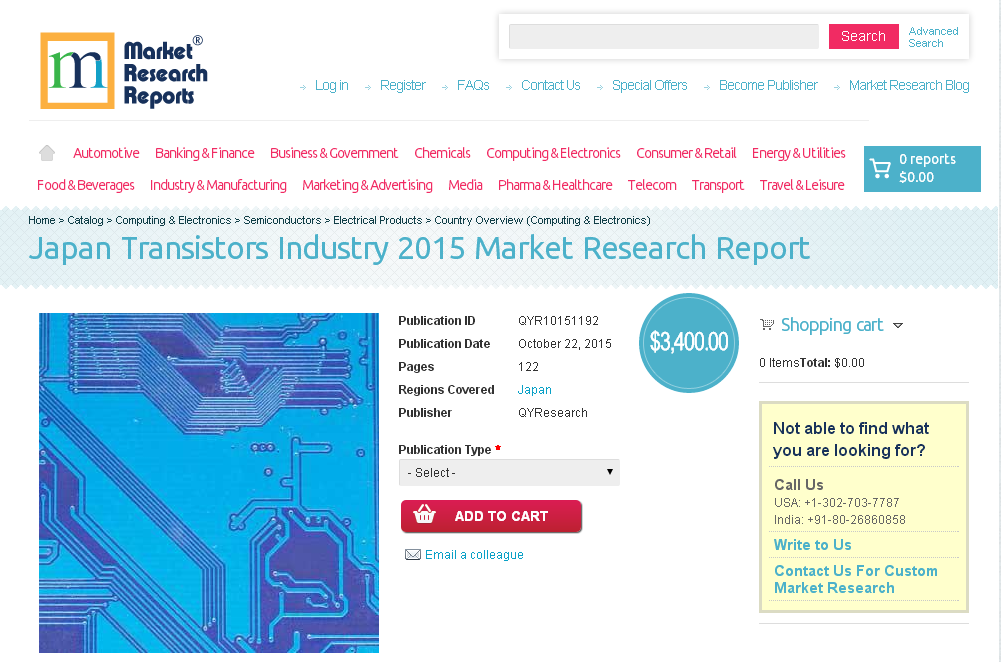 Japan Transistors Industry 2015