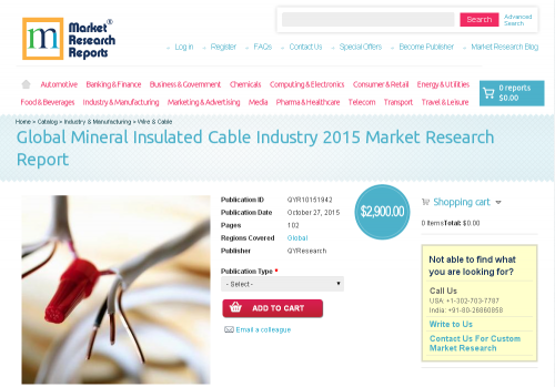 Global Mineral Insulated Cable Industry 2015'