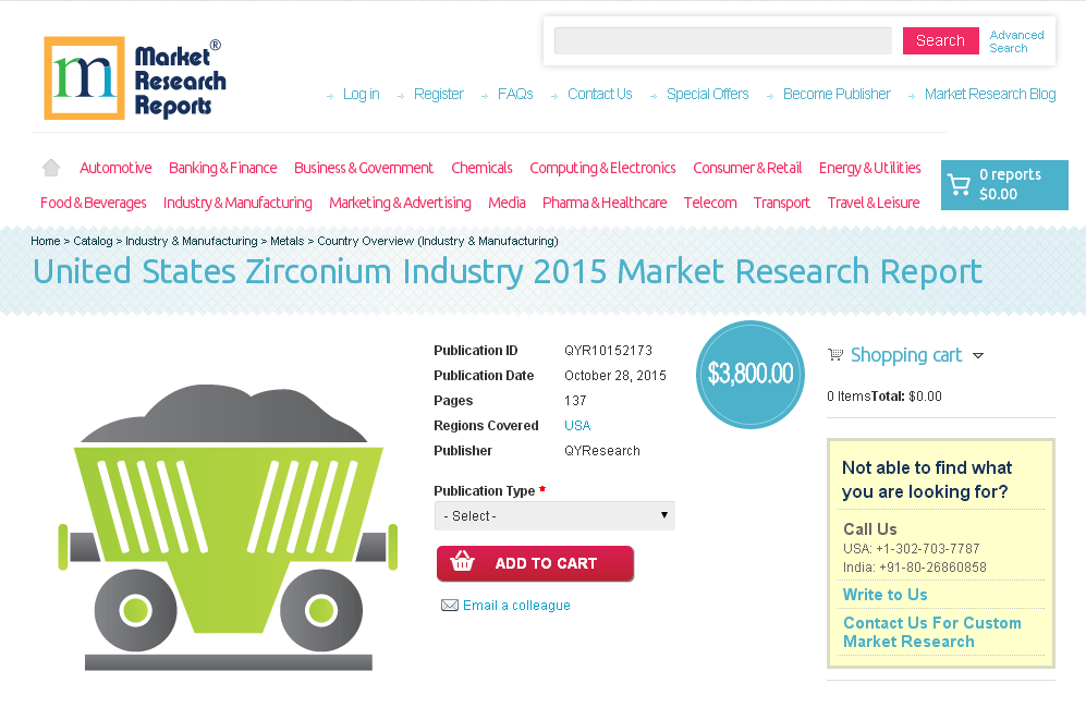 United States Zirconium Industry 2015
