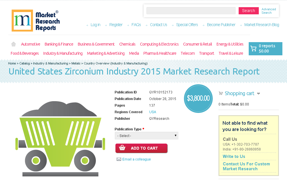 United States Zirconium Industry 2015'