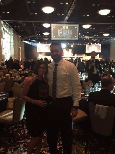 CJ and Ben at the Inc. 5000 Gala in October 2015