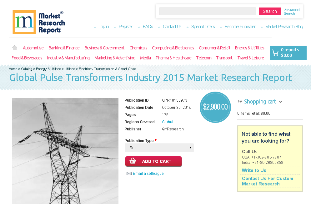 Global Pulse Transformers Industry 2015'