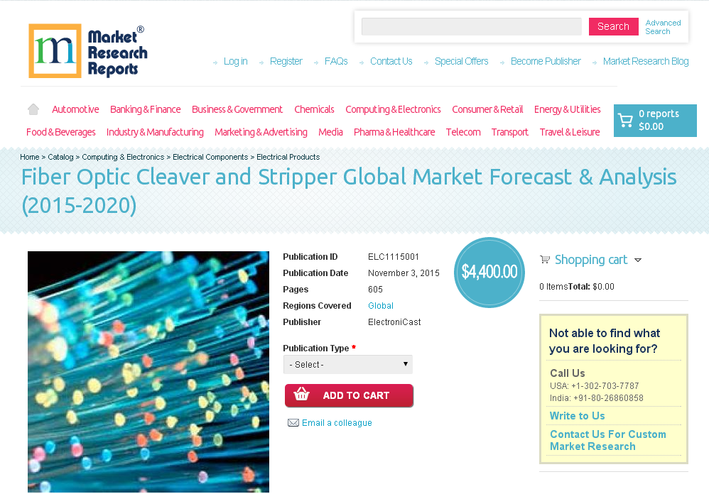Fiber Optic Cleaver and Stripper Global Market Forecast