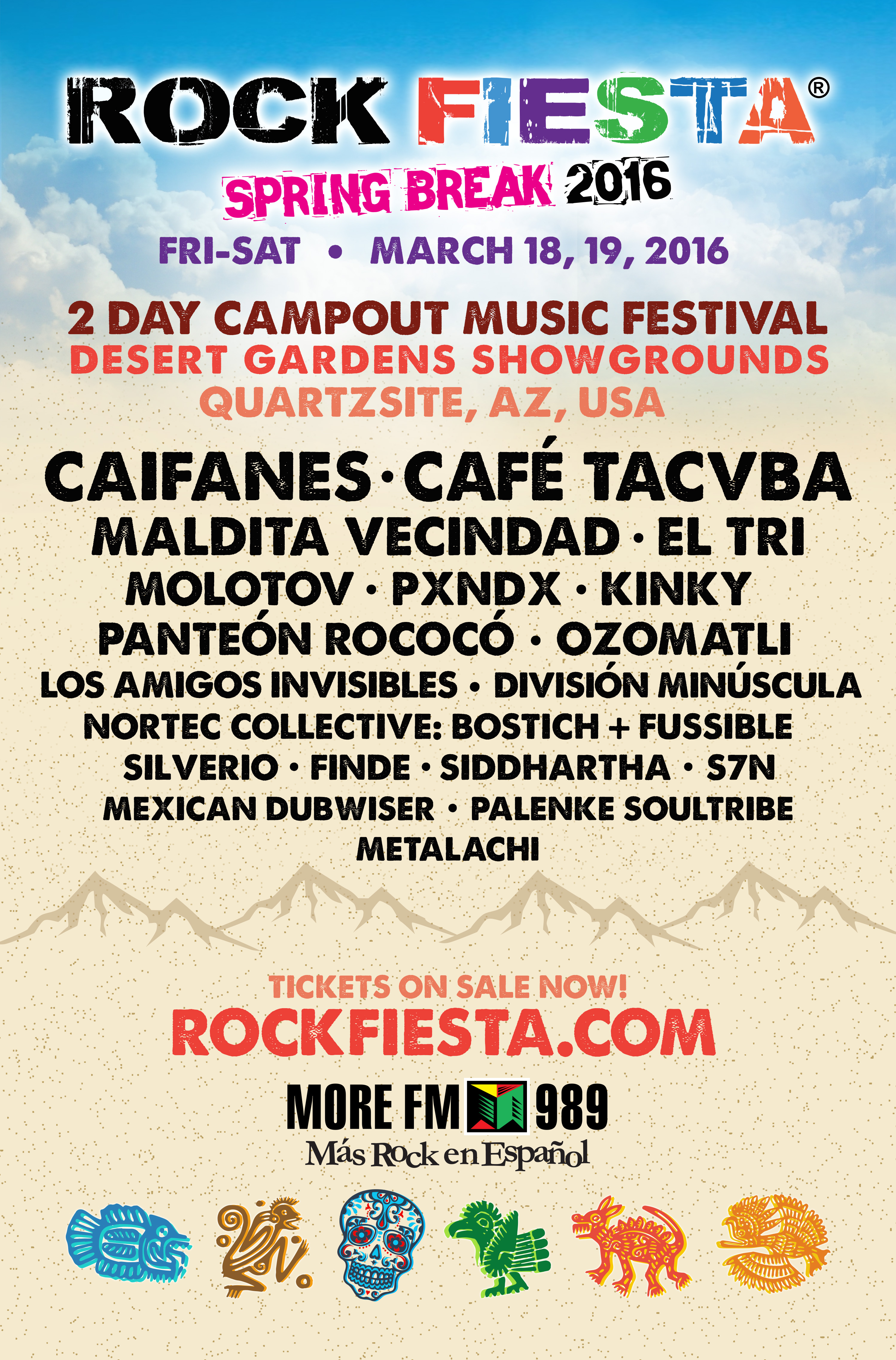 ROCK FIESTA LINEUP 2016