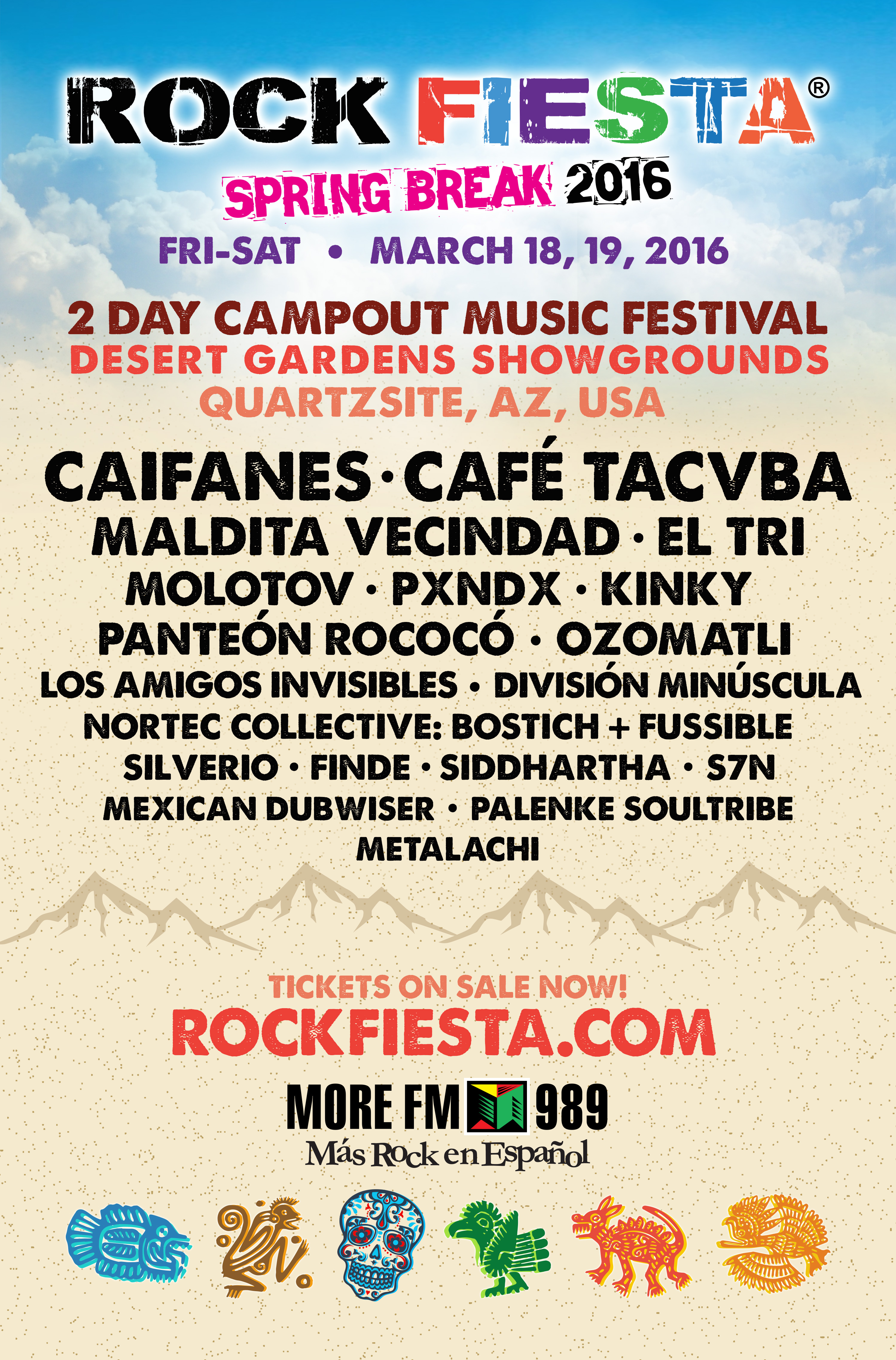 ROCK FIESTA LINEUP 2016'