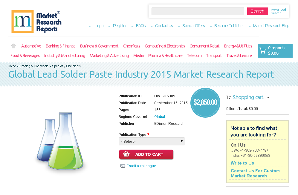 Global Lead Solder Paste Industry 2015