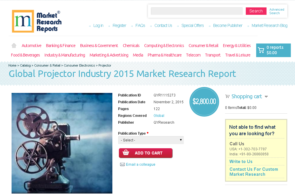 Global Projector Industry 2015
