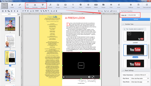 how to publish a magazine with video