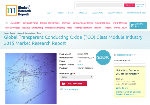Global Transparent Conducting Oxide (TCO) Glass Module'