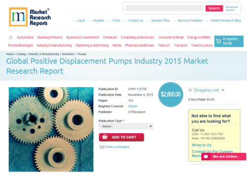 Global Positive Displacement Pumps Industry 2015'