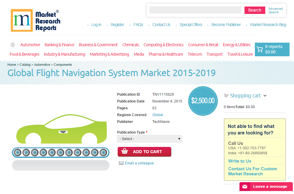 Global Flight Navigation System Market 2015-2019