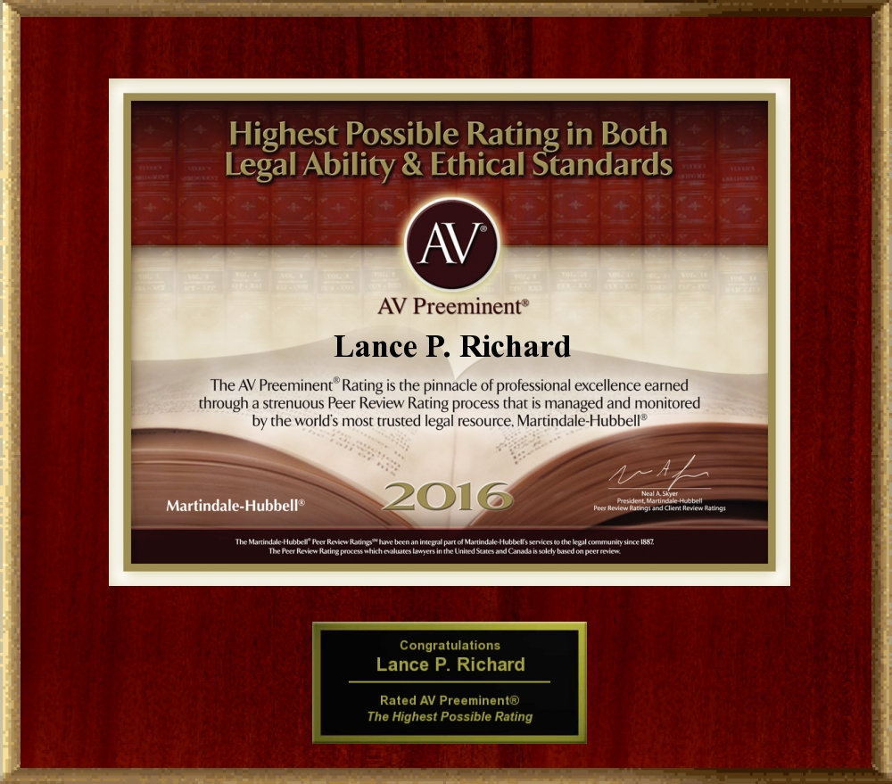AV Preeminent Rating Award