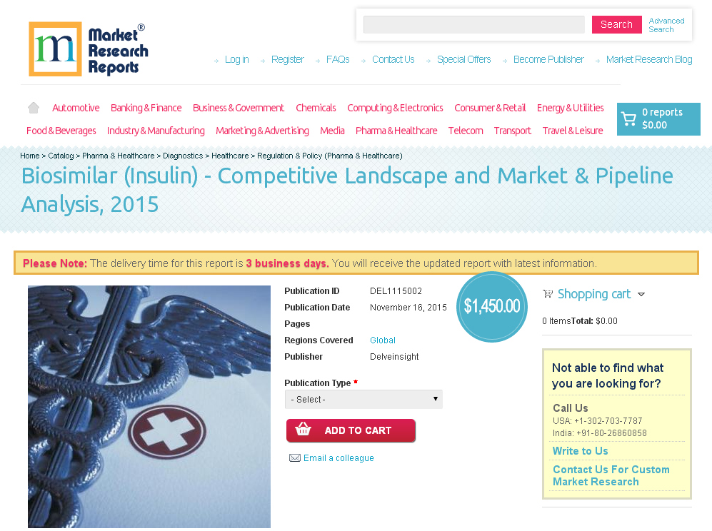 Biosimilar (Insulin) - Competitive Landscape and Market