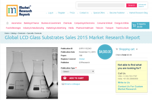 Global LCD Glass Substrates Sales 2015'