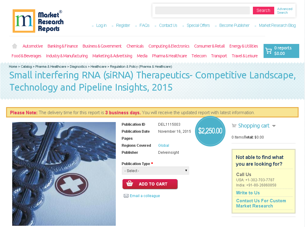 Small interfering RNA (siRNA) Therapeutics'