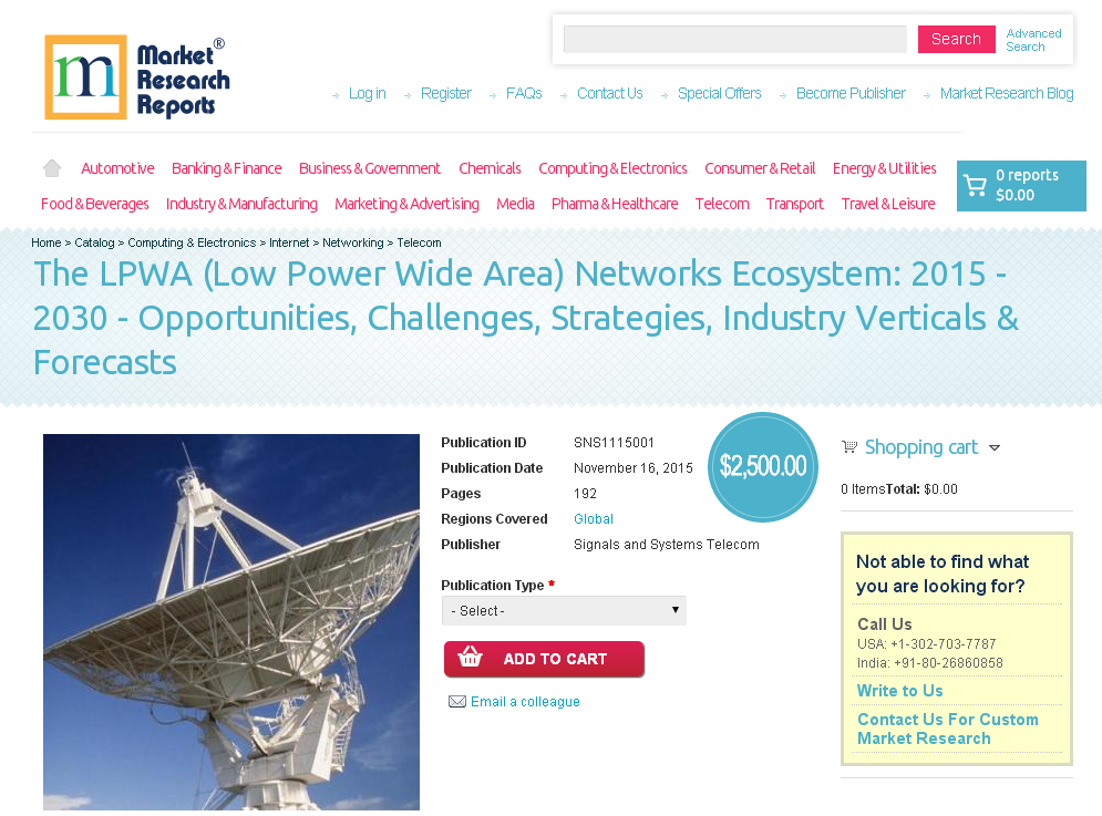 The LPWA (Low Power Wide Area) Networks Ecosystem'