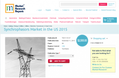 Synchrophasors Market in the US 2015'
