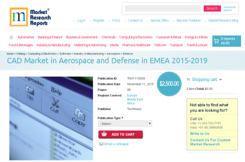 CAD Market in Aerospace and Defense in EMEA 2015-2019'