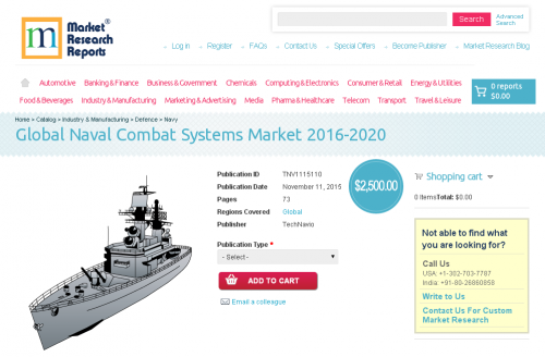 Global Naval Combat Systems Market 2016-2020'