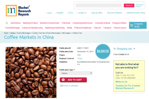 Coffee Markets in China'