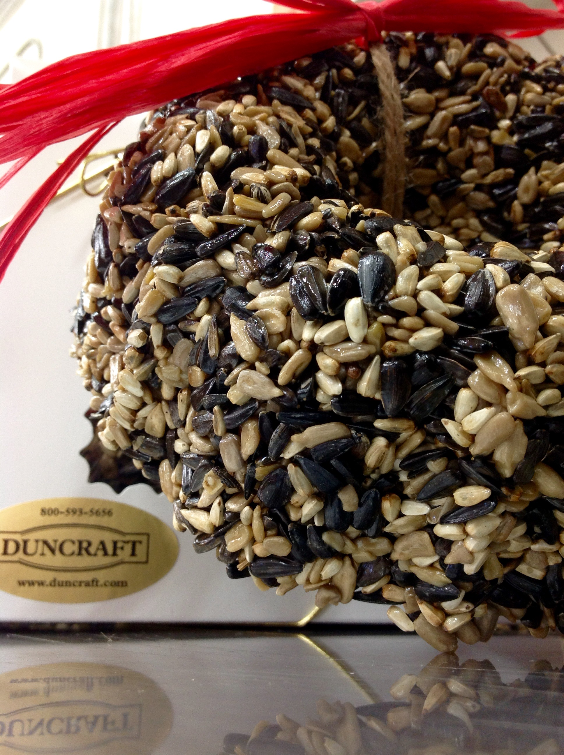 Bird Seed Wreath Close-up