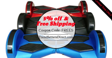 Trend Setters Direct Announces 5% off and Free Shipping'