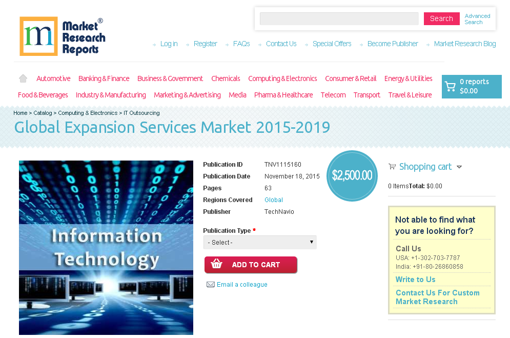 Global Expansion Services Market 2015-2019'