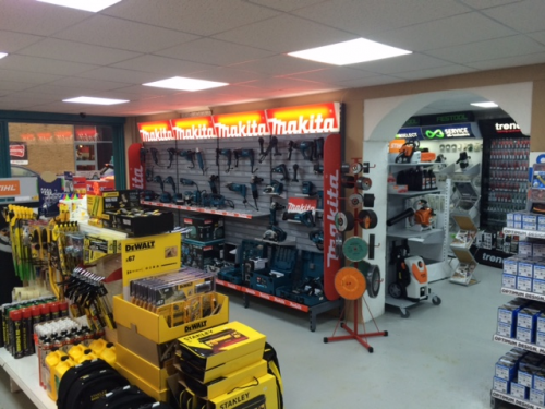 Inside the Lakedale Power Tools Dartford Branch'
