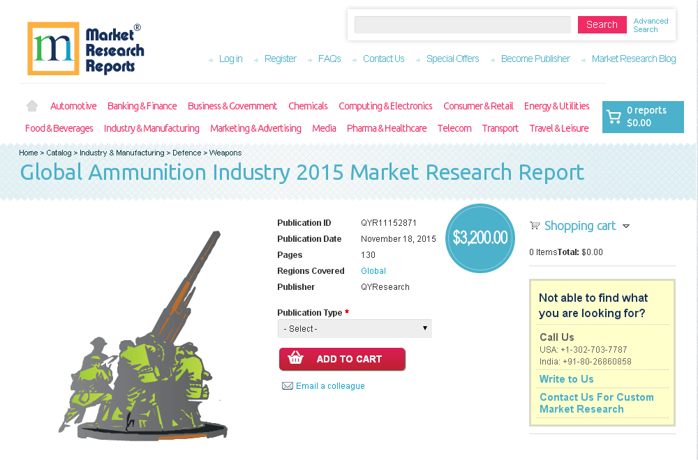 Global Ammunition Industry 2015'