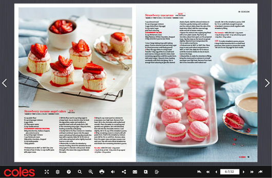 create a pdf food magazine