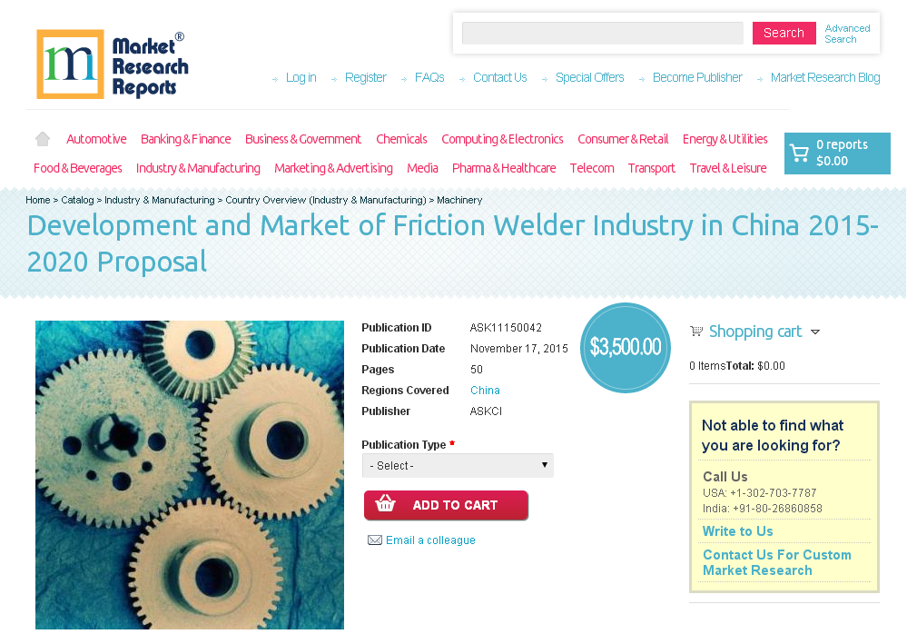 Development and Market of Friction Welder Industry in China