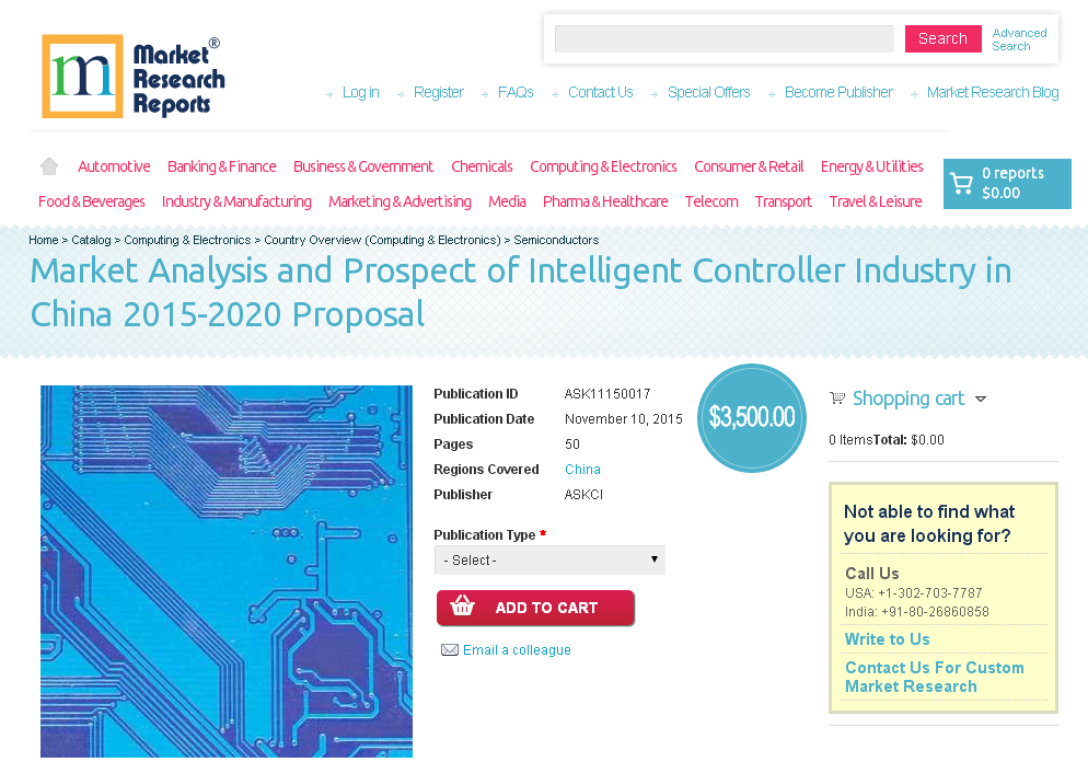 Market Analysis and Prospect of Intelligent Controller'