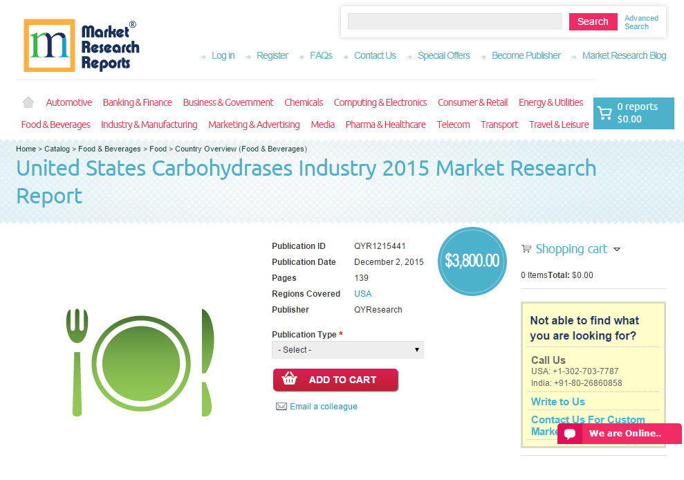 United States Carbohydrases Industry 2015